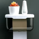 Waterproof Toilet Paper Box For Bathroom Rooms Living Room Office Kitchen With Wall Fixer