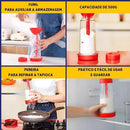 Tapioca Sieve Flour Sugar Sprinkler Kitchen Stainless Steel Plastic Thick Resistant Fine Thick Culinary Utensil Multipurpose Confeit