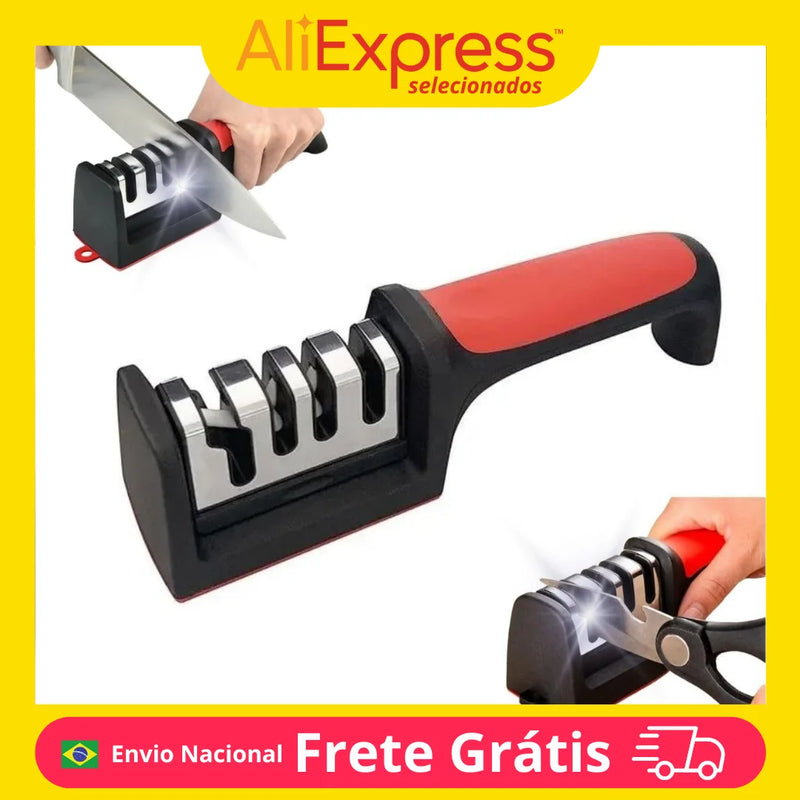 4 in 1 Professional Sharpster for Knives and Scissors Multifunctional Kitchen Sharpshooter, Ideal for Household Utensils, Sharpuring
