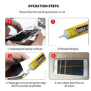 T7000 Black Soft Adhesive T-7000 Computer Cell Phone Touch Screen Repair Frame Anti-vibration Universal Glue 15/50/110ML