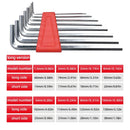 8pcs Allen Wrench Metric Wrench Inch Wrench L Wrench Size Allen Key Short Arm Tool Set Easy To Carry In The Pocket 2025