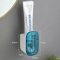 Non Punching And Squeezing Toothpaste Dispenser Fully SAutomatic Household Wall Mounted Toothpaste Dispenser Toothbrush Holder