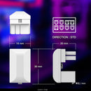 ATX GPU Adapter Elbow Head 8Pin 6Pin Female to 8Pin 6Pin Male 180 Degree Angled Power Steering Connector for Desktop Video Card