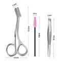 Stainless Steel Eyebrow Scissors With Eyebrow Comb High Quality Makeup Scissors Eyebrow Trimming Knife Hair Remover Shaver Tool