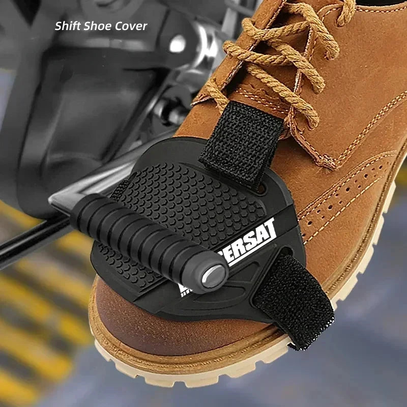 Motorcycle Riding Anti-slip Shoe Cover Motorcycle Shoes Foot Cover Motorcycle Boot Shifter Protector Protective Pad 1/2/4 pcs
