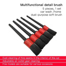 5pcs Car Wash Brush Soft Brush Detail Brush Automotive Interior Cleaning Tools Air Conditioner Air Outlet Cleaning Brush