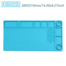 Magnetic Mat Silicone Repair Mat Circuit Board Soldering Pad Heat Resistant 932°F Anti-Static For Soldering Iron Phone Repair