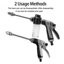 T8 long pole car washing tool watering garden tool water pipe hose universal metal extended car washing high-pressure water gun