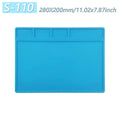 Magnetic Mat Silicone Repair Mat Circuit Board Soldering Pad Heat Resistant 932°F Anti-Static For Soldering Iron Phone Repair