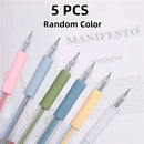 1+4PCS/5PCS Pen Knife Mini Pressing Engraving Pen Ins Mini Account Sticker Art Knife Paper Art Knife Pen Cutting Paper Knife