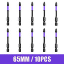 Magnetic Screwdriver Bit Set PH2 Phillips 25-150mm Anti-slip Shockproof Alloy Steel Impact Drill Bits for Outdoor Decoration