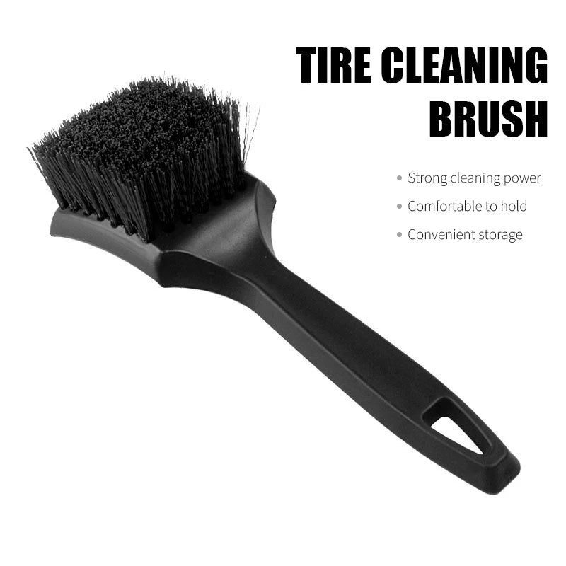 Car Tire Rim Brush Wheel Hub Cleaning Brushes Tire Brush Hard Bristle Brush Universal Auto Wheel Tire Washing Tool Accessories