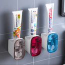 Non Punching And Squeezing Toothpaste Dispenser Fully SAutomatic Household Wall Mounted Toothpaste Dispenser Toothbrush Holder