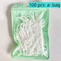 YS00060-100-1000 pieces of floss picks, tooth picks, tooth cleaning interdental brushes, disposable oral hygiene care
