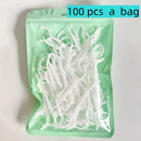 YS00060-100-1000 pieces of floss picks, tooth picks, tooth cleaning interdental brushes, disposable oral hygiene care
