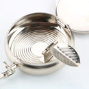 Portable car cigarette ashtray, random pattern, pocket ashtray with keychain, mini stainless steel