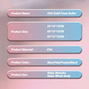 Hexagonal Yoga Roller: Round EVA Foam Cylinder for Pilates & Enhanced Home Workouts (Diameter 9.5cm, Length 29.7cm)