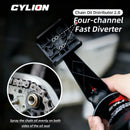 Upgrade 1/2PCS Motorcycle Chain Oiler Spray Lube Oiler Tool Mess-Free Chain Wax Chain Cleaner Attachment Chain Oil Applicator