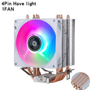 PC Air-Cooled Radiator CPU Cooling Fan 2/4/6 Heat Pipe Cooler Installing LGA2011 x79 x99 E5 2066 2099 115x 1200 1700 i5 i7 AMD