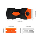 Auto Glass Cleaning Scraper Tool for Car Windows Stickers Non Scratch Scraper with Metal+Plastic Blades Oven & Hob Scraper