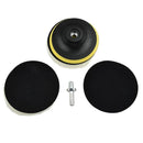 4" Flocking Sanding Discs with Hook Loop Buffing Pads  Polishing Wheel Compatible with Electric Drill Polisher
