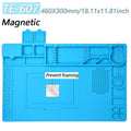 Magnetic Mat Silicone Repair Mat Circuit Board Soldering Pad Heat Resistant 932°F Anti-Static For Soldering Iron Phone Repair
