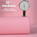 Hexagonal Yoga Roller: Round EVA Foam Cylinder for Pilates & Enhanced Home Workouts (Diameter 9.5cm, Length 29.7cm)