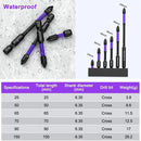 Magnetic Screwdriver Bit Set PH2 Phillips 25-150mm Anti-slip Shockproof Alloy Steel Impact Drill Bits for Outdoor Decoration