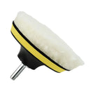 4" Flocking Sanding Discs with Hook Loop Buffing Pads  Polishing Wheel Compatible with Electric Drill Polisher