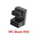 ATX GPU Adapter Elbow Head 8Pin 6Pin Female to 8Pin 6Pin Male 180 Degree Angled Power Steering Connector for Desktop Video Card