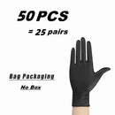10/20/50/100PCS Black Nitrile Disposable Gloves for Work Latex Free Home Cleaning Glove Textured Mechanic Tattoo Hair Dye Beauty