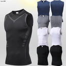 Men Quick Dry Running T-Shirts Compression Vest Sleeveless Quick-Drying Jersey Training Shirt Gym Mens Tank Top