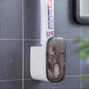 Non Punching And Squeezing Toothpaste Dispenser Fully SAutomatic Household Wall Mounted Toothpaste Dispenser Toothbrush Holder