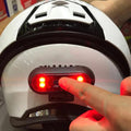 Luces Para Casco Bike Taillight Motorcycle Bicycle Helmet Safety Signal Warning Rear Lamp Waterproof Moto Helmet LED Light