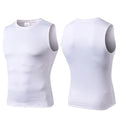 Men Quick Dry Running T-Shirts Compression Vest Sleeveless Quick-Drying Jersey Training Shirt Gym Mens Tank Top