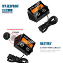 Newest LCD Digital Engine Tach Hour Meter Tachometer Gauge Inductive Display For Motorcycle Motor Stroke Engine Marine Car Boat