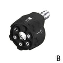 6 in 1 Power Washer Nozzle's,With 1/4 Inch Quick Connector,0 15 25 40 Degree Rotation Watering Rinse Soap Nozzle Tip