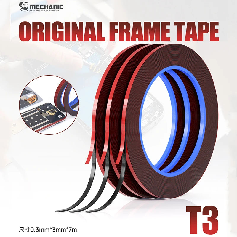 MECHANIC T3 3mm Edge Screen Frame Glue for iphone Tablet Computer electrical appliance repair Green Foam Double-sided tape