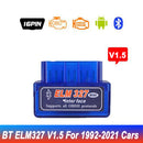 Bluetooth ELM327 Auto V1.5 V2.1 OBD2 Scanner Code Reader Tool Car Diagnostic Tool MINI Inter Face Check Engine V1.5 V2.1 For Car