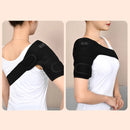USB Electric Shoulder Brace Heated Knee Massager Vibration Massage Black Support Strap with Adjustable Three Levels of Heating