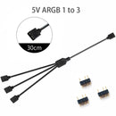 Sync Motherboard Cable 4PIN 12V RGB 3PIN 5V ARGB 1 to 2/1 to 3/1 to 4/1to 5 Extension line