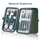Professional 7/10/12/18 Piece Nail Care Kit Stainless Steel Manicure & Pedicure Set Nail Clipper Set with Travel Case