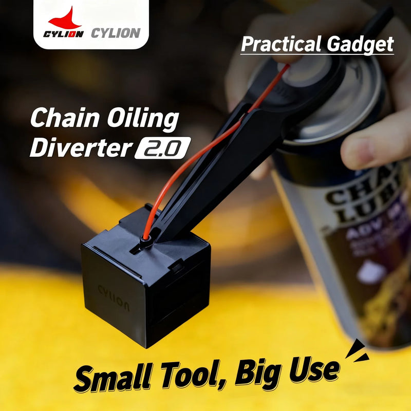 Upgrade 1/2PCS Motorcycle Chain Oiler Spray Lube Oiler Tool Mess-Free Chain Wax Chain Cleaner Attachment Chain Oil Applicator