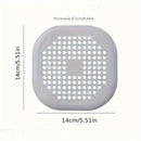 Square Silicone Drain Cover Bathroom Drain Hair Filter Drain Cover Household Bathroom Drain Mat