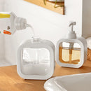 1/2 PCS large-capacity soap dispenser bottle, transparent visible plastic press bottle, suitable for travel, kitchen, bathroom