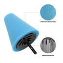 2pcs Car Hub Polishing Sponge Grinding Head Metal Plastic Grinding Conical Sponge Polishing Sponge Wheel