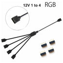 Sync Motherboard Cable 4PIN 12V RGB 3PIN 5V ARGB 1 to 2/1 to 3/1 to 4/1to 5 Extension line