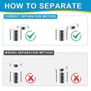 50/100/200 Piece Super Powerful Magnets Strong Disc Magnets for Fridge, DlY,Building, Scientific, Craft, Education