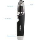 Kemei Nose and Ear Trimming Machine Km-6512 Original Beauty and Health Fast Shipping