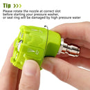 6 in 1 Power Washer Nozzle's,With 1/4 Inch Quick Connector,0 15 25 40 Degree Rotation Watering Rinse Soap Nozzle Tip